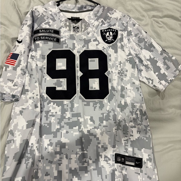 Nike Other - Nike Raiders Camo Jersey with Black Accents